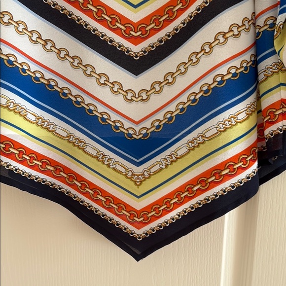 Ruby Rd. Chevron Colorful Chain Pattern Top - Picture 4 of 5